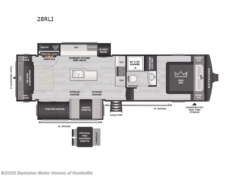 New 2027 Keystone Cougar Half-Ton 28RLI available in Huntsville, Alabama