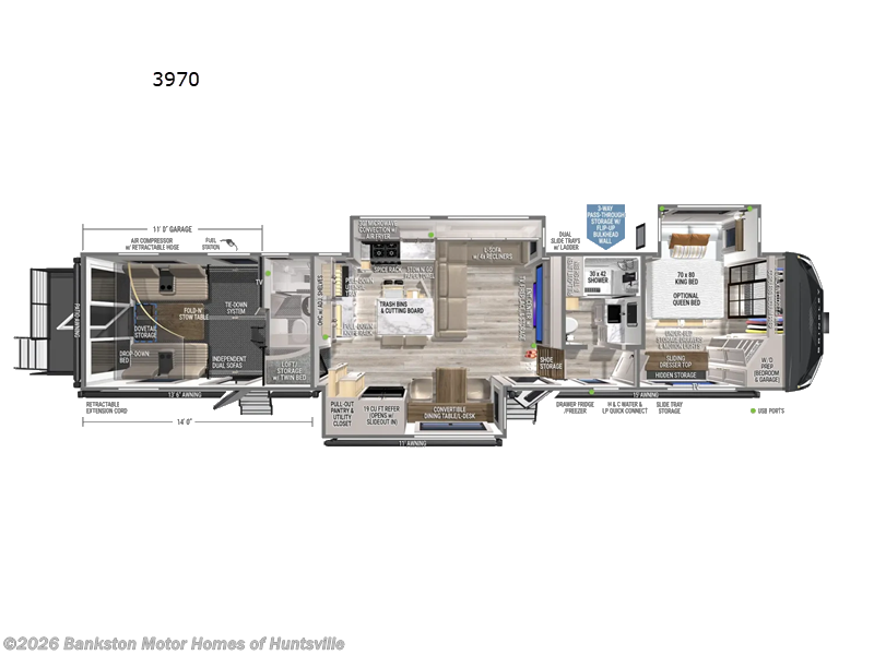 New 2027 Brinkley RV Model G 3970 available in Huntsville, Alabama
