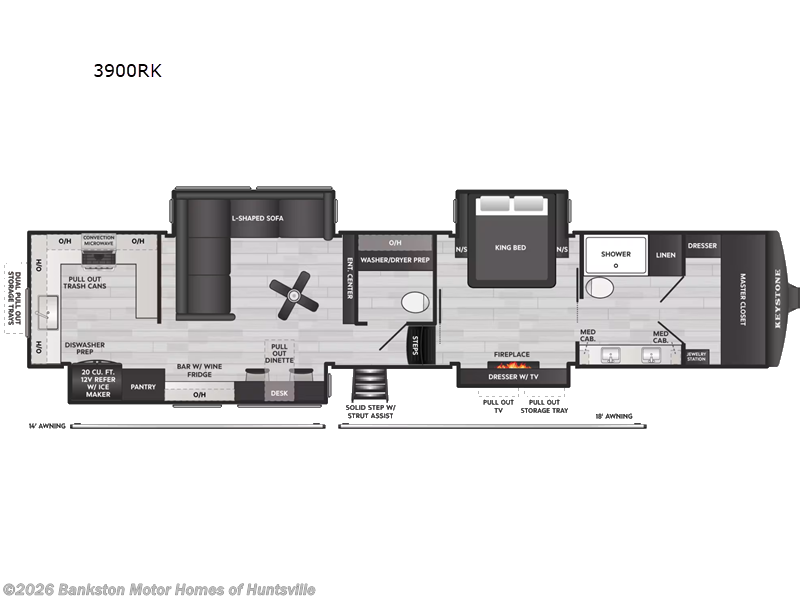 New 2027 Keystone Montana 3900RK available in Huntsville, Alabama