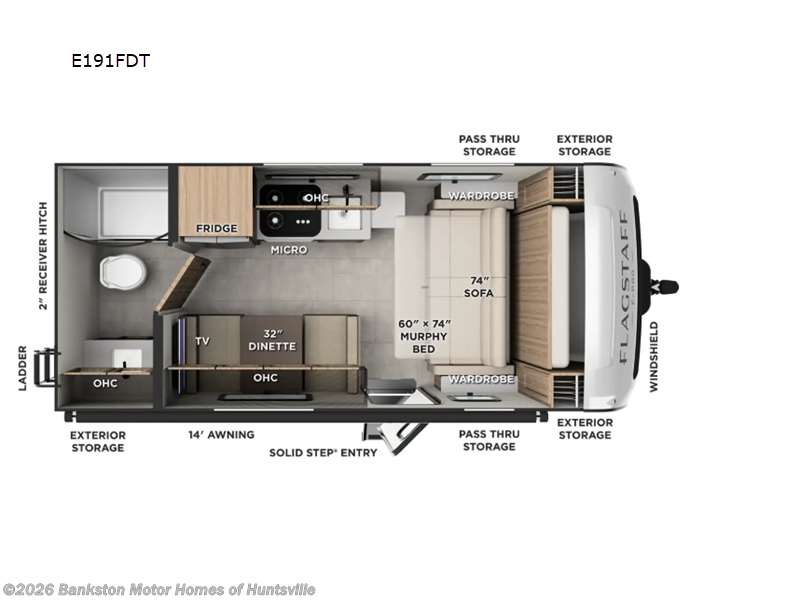 New 2027 Forest River Flagstaff E-Pro E191FDT available in Huntsville, Alabama