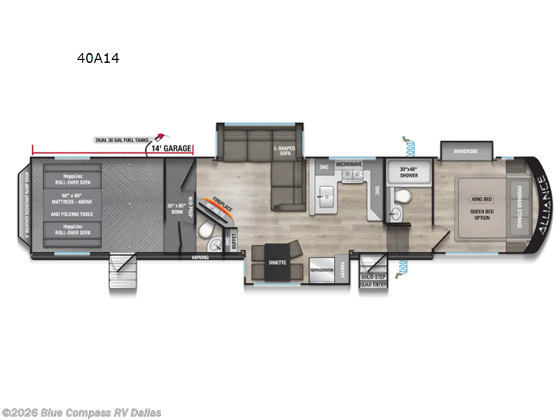 New 2027 Alliance RV Valor All-Access 40A14 available in Mesquite, Texas