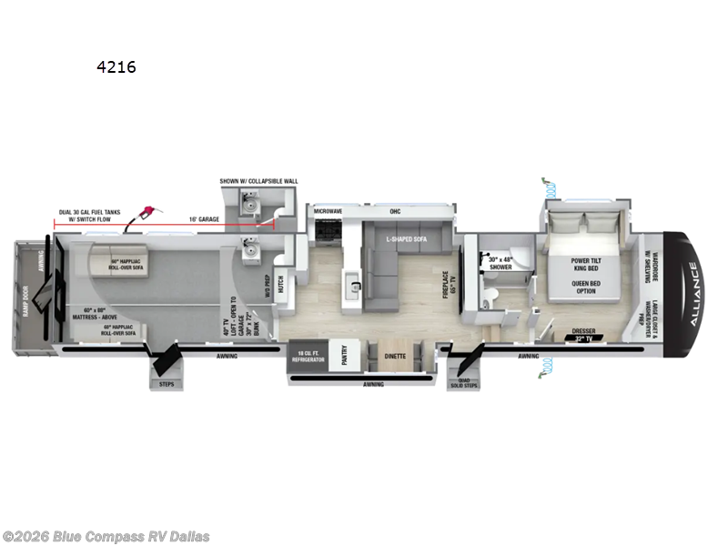 New 2027 Alliance RV Valor 4216 available in Mesquite, Texas