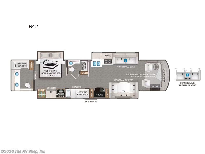 Used 2023 Thor Motor Coach Venetian B42 available in Baton Rouge, Louisiana