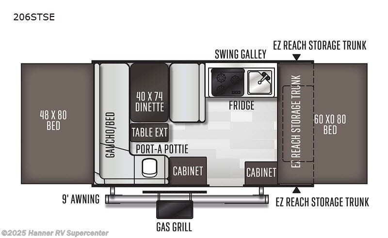 Used 2020 Forest River Flagstaff SE 206STSE available in Baird, Texas