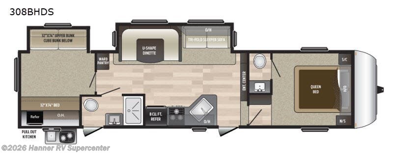 Used 2018 Keystone Hideout 308BHD available in Baird, Texas