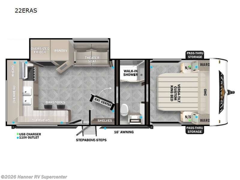 Used 2024 Forest River Wildwood 22ERAS available in Baird, Texas