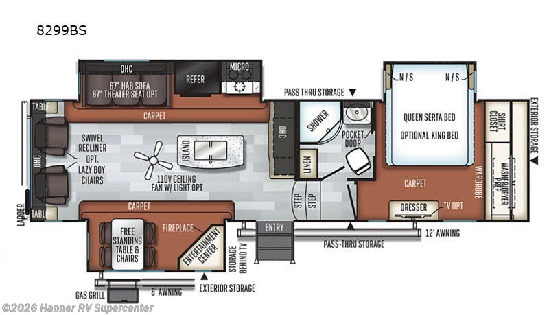 Used 2019 Forest River Rockwood Signature Ultra Lite 8299BS available in Baird, Texas