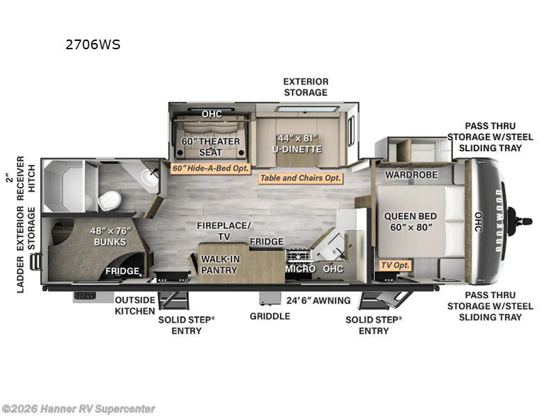 Used 2024 Forest River Rockwood Ultra Lite 2706WS available in Baird, Texas