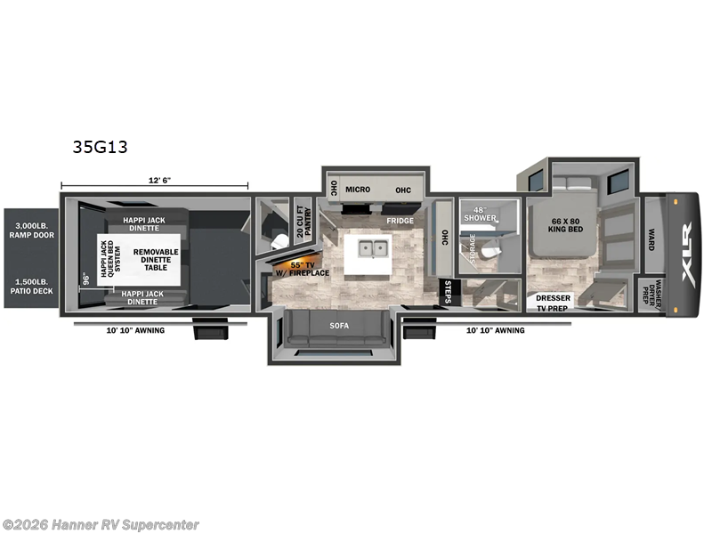 New 2026 Forest River XLR Nitro 35G13 available in Baird, Texas
