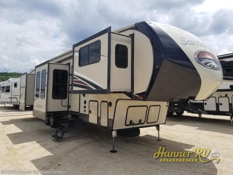 Used 2018 Forest River Sandpiper 379FLOK available in Baird, Texas