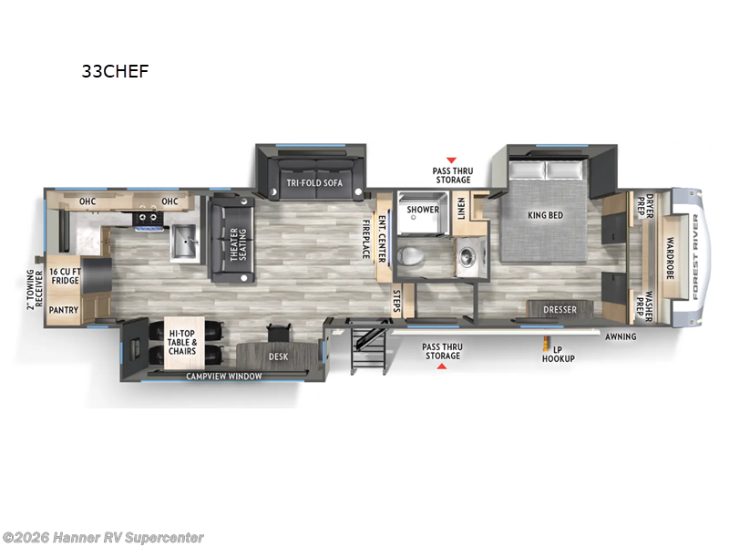 New 2026 Forest River Cardinal 33CHEF available in Baird, Texas