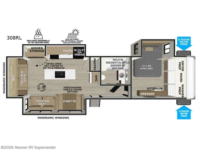 New 2027 Forest River Wildwood Heritage Glen 308RL available in Baird, Texas