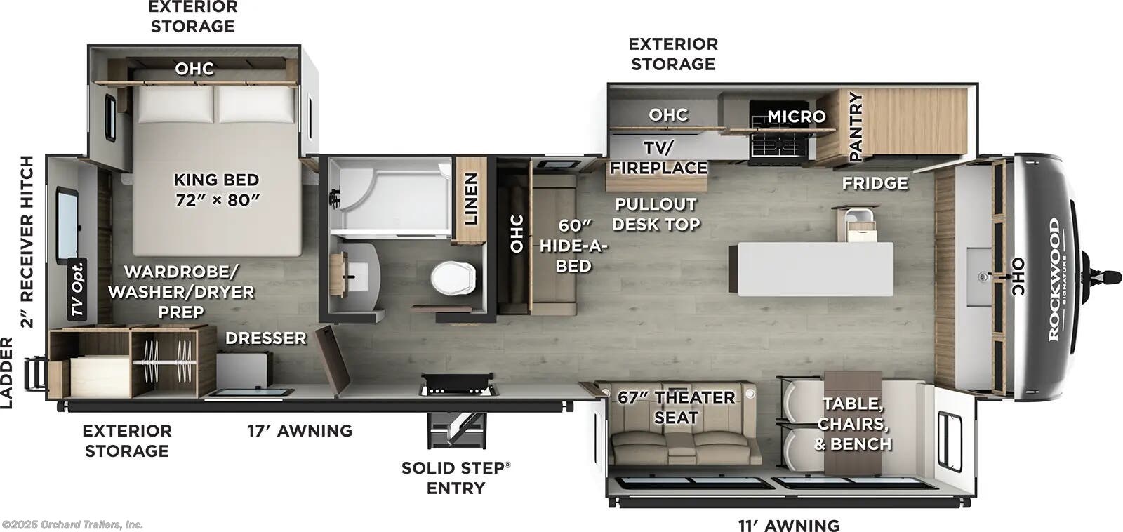 New 2026 Forest River Rockwood Signature 8339FK available in Whately, Massachusetts