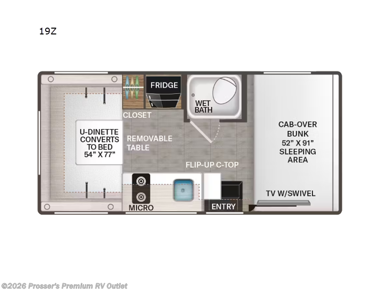 New 2026 Thor Motor Coach Four Winds 19Z available in Sturtevant, Wisconsin
