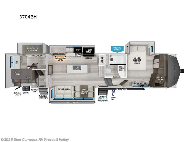 New 2025 Grand Design Influence 3704BH available in Prescott Valley, Arizona