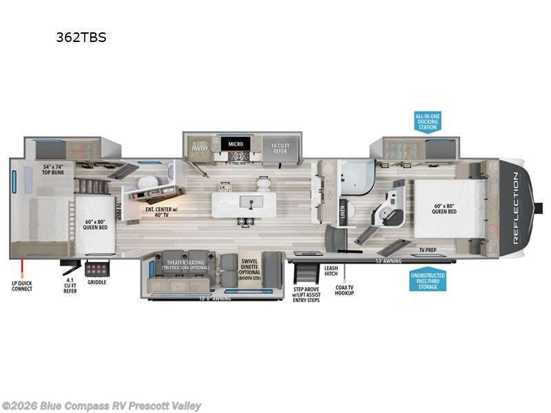 New 2025 Grand Design Reflection 362TBS available in Prescott Valley, Arizona