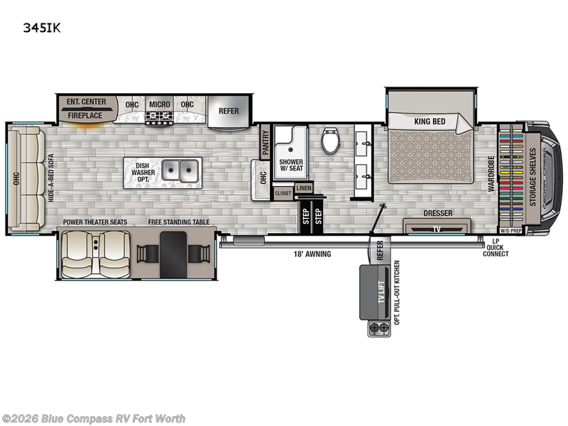 Used 2022 Forest River Cedar Creek 345IK available in Fort Worth, Texas