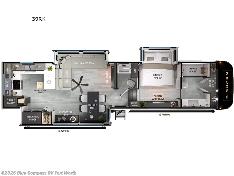 New 2027 Heartland Bighorn 39RK available in Fort Worth, Texas