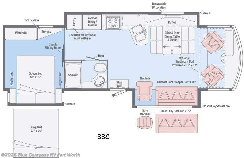 Used 2016 Winnebago Sightseer 33C available in Fort Worth, Texas