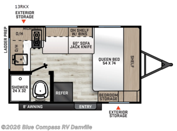 New 2026 Forest River Aurora Light 13RKX available in Ringgold, Virginia