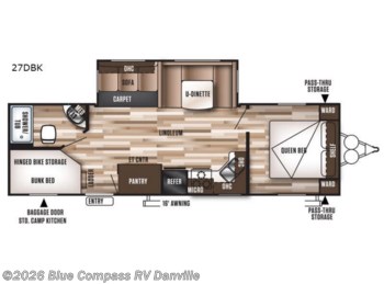 Used 2017 Forest River Wildwood 27DBK available in Ringgold, Virginia
