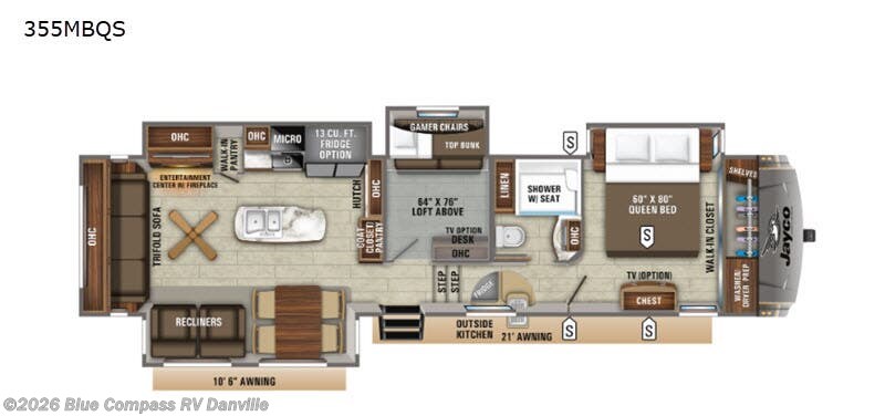 Used 2020 Jayco Eagle 355MBQS available in Ringgold, Virginia