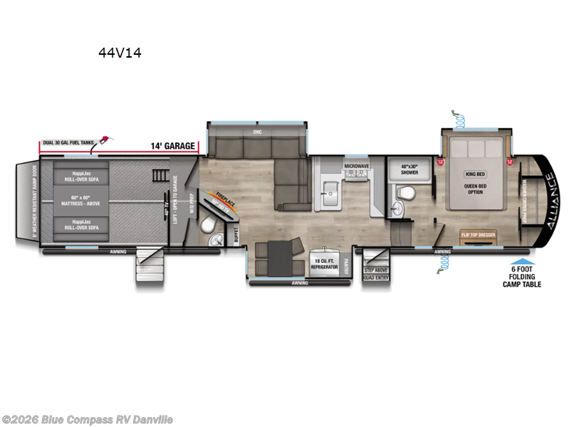 New 2027 Alliance RV Valor 44V14 available in Ringgold, Virginia