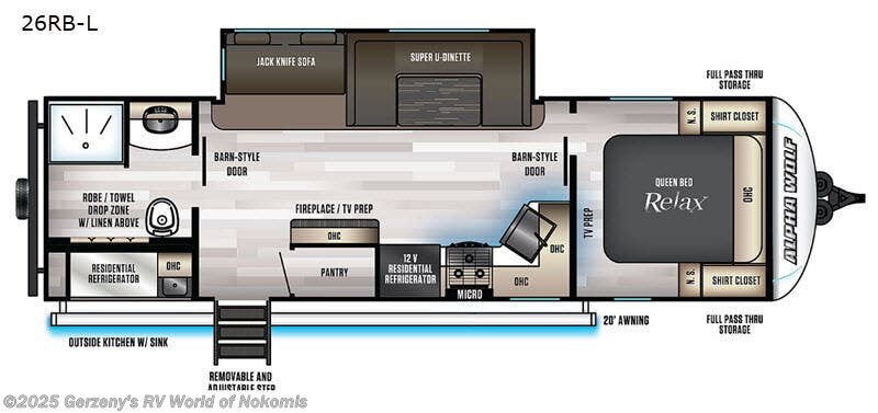 Used 2020 Forest River Cherokee Alpha Wolf 26RBL available in Nokomis, Florida