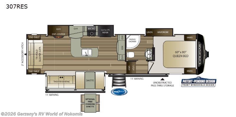 Used 2020 Keystone Cougar 307RES available in Nokomis, Florida