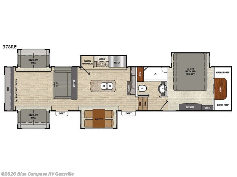 Used 2018 Coachmen Brookstone 378RE available in Gassville, Arkansas