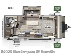 Used 2023 Forest River Flagstaff Micro Lite 22FBS available in Gassville, Arkansas