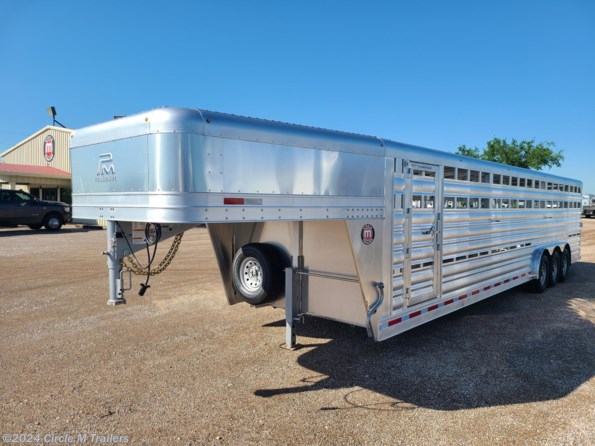 2024 Platinum Coach 32' Stock Trailer 8 wide with 3-7,200# axles available in Kaufman, TX