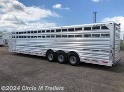2023 Platinum Coach 32' Stock Trailer 8 wide with 3-7,000# axles