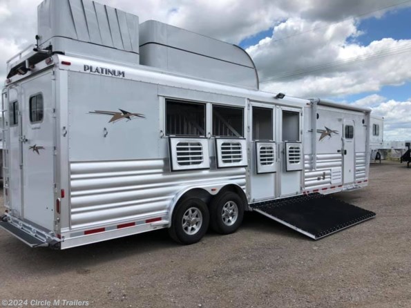 2024 Platinum Coach Outlaw 4 Horse Reverse Load w/ 12' 8" Living Quarters available in Kaufman, TX