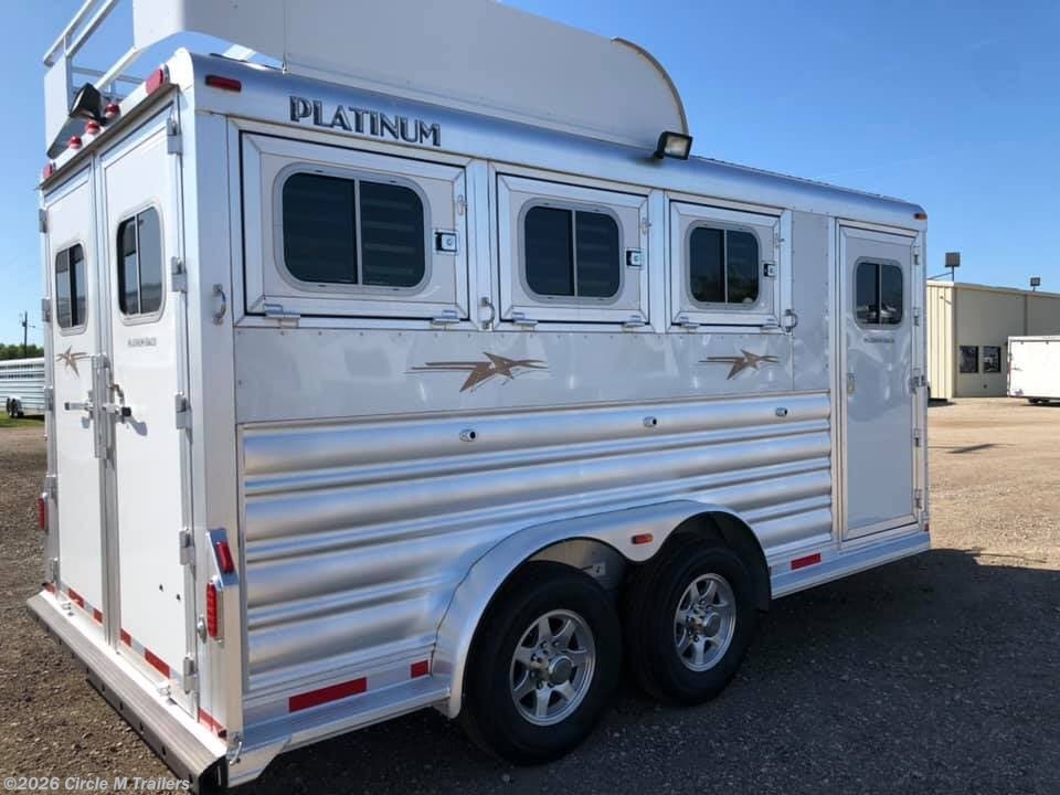 7x15 Horse Trailer for sale New Platinum Coach 3 horse bumper pull
