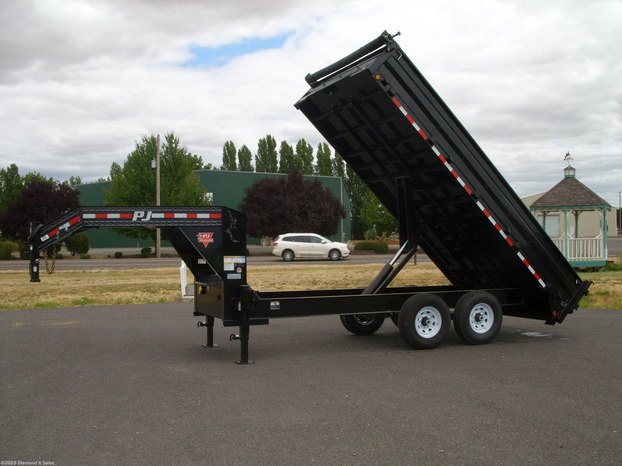 Dump (Heavy Duty) 2020 PJ Trailers Dump D8 8' X 16' 15k Gooseneck