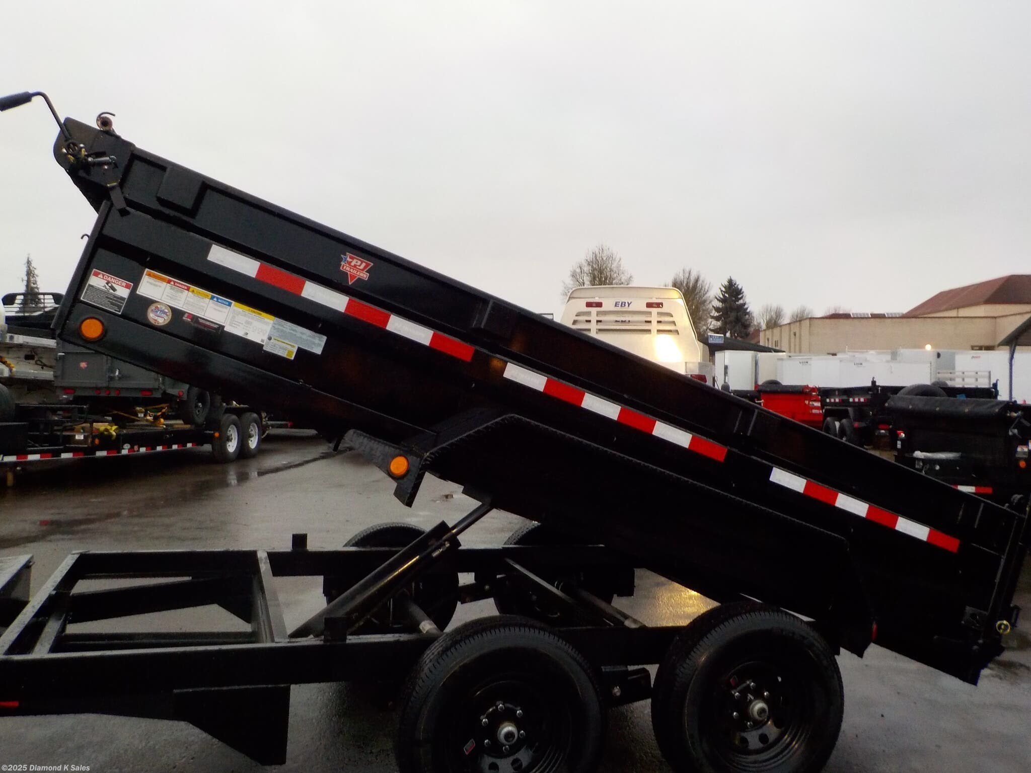 2022 PJ Trailers Dump D3 6' X 12' 10K 6x12 Dump Trailer 1366966