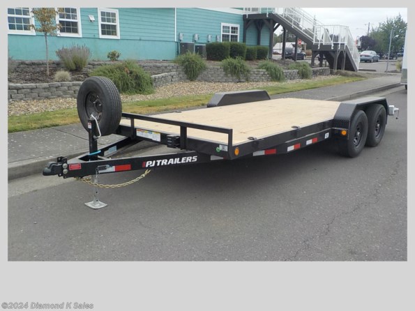 2023 PJ Trailers Carhauler CE 7' X 18' DOVE available in Halsey, OR