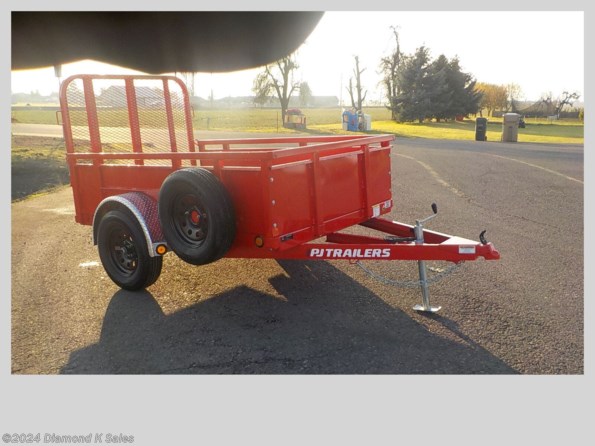 2024 PJ Trailers Utility U6 5' x 8' 3k Landscape available in Halsey, OR