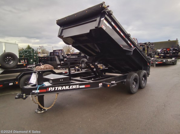 2024 PJ Trailers Dump DL 7' x 14' 14k 24" Low Pro available in Halsey, OR