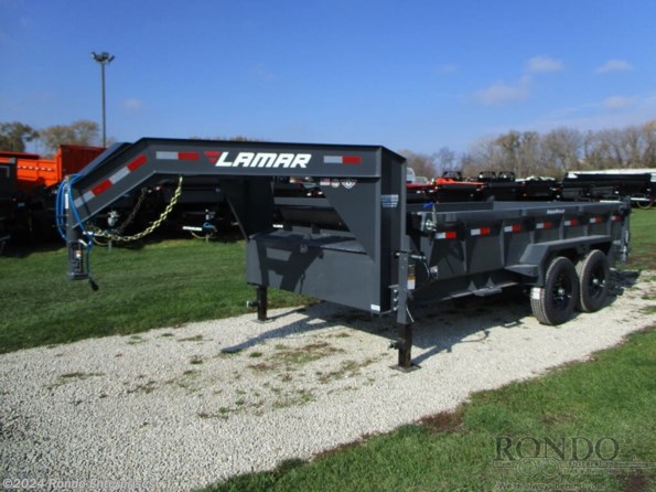 2024 Lamar Gooseneck Dump DL831427MX available in Sycamore, IL