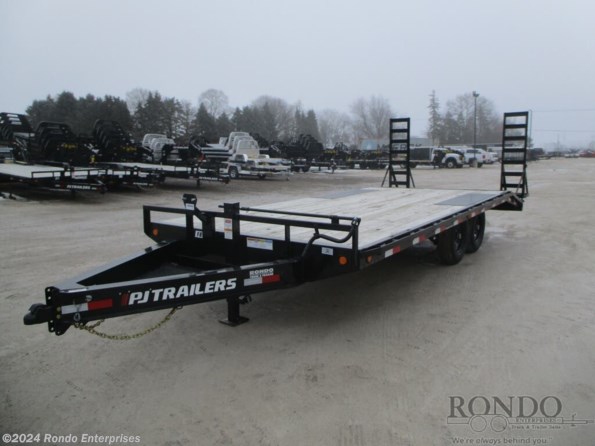 2024 PJ Trailers F8 Equipment Deckover J2072BSBK available in Sycamore, IL