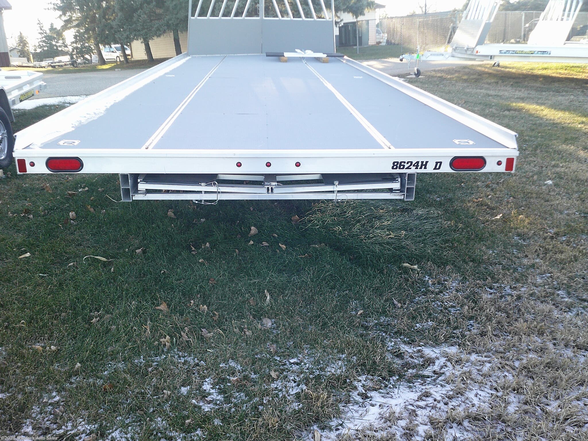 8x24 Snowmobile Trailer for sale New Aluma 8624DTA 8624 24 FT 4PL