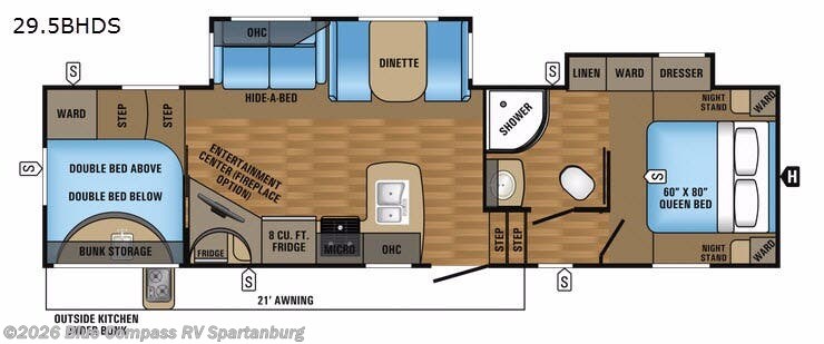 Used 2017 Jayco Eagle HT 29.5BHDS available in Duncan, South Carolina