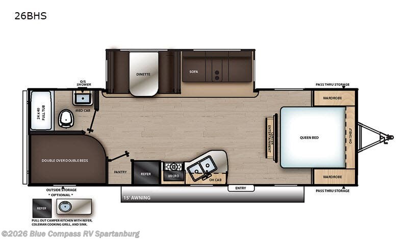Used 2020 Forest River Aurora 26BHS available in Duncan, South Carolina
