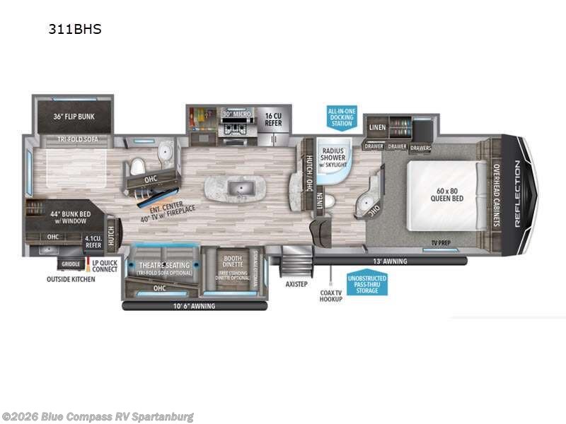 Used 2022 Grand Design Reflection 311BHS available in Duncan, South Carolina