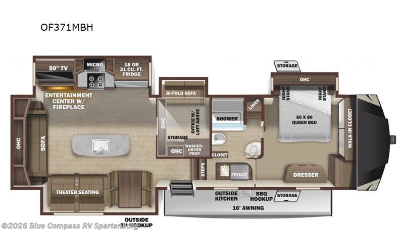 Used 2020 Highland Ridge Open Range OF371MBH available in Duncan, South Carolina