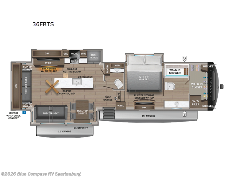 Used 2026  Jayco Pinnacle 36FBTS by Jayco from Blue Compass RV Spartanburg in Duncan, SC