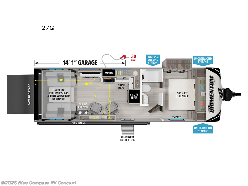New 2026 Grand Design Momentum G-Class 27G available in Concord, North Carolina