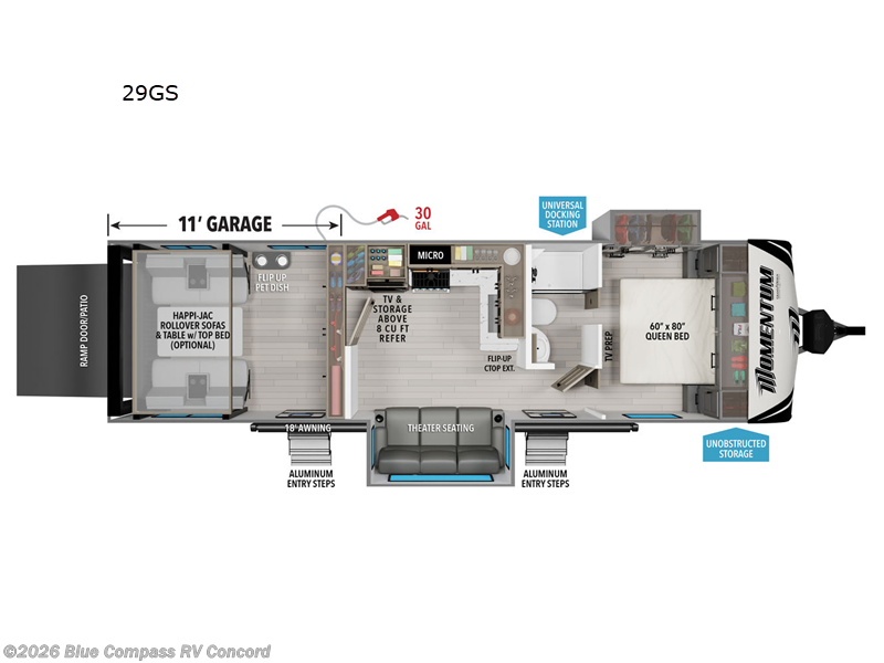 New 2026 Grand Design Momentum G-Class 29GS available in Concord, North Carolina